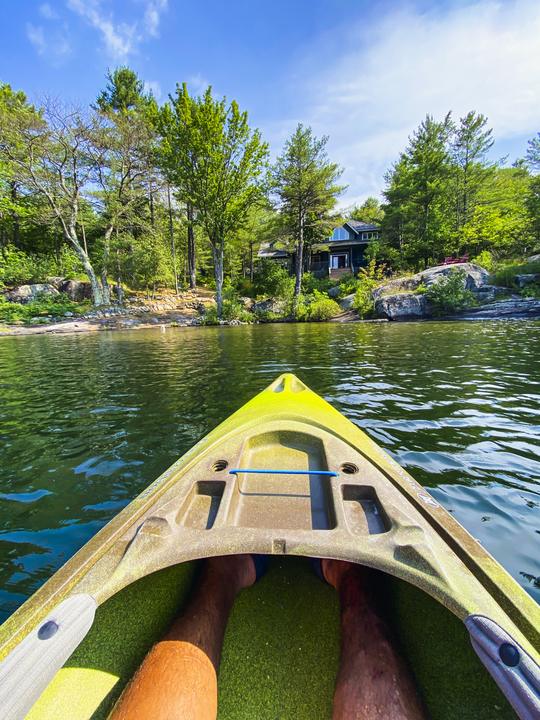 Paddling Lake Joe