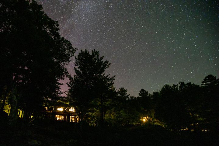 The Milky Way over the cottage